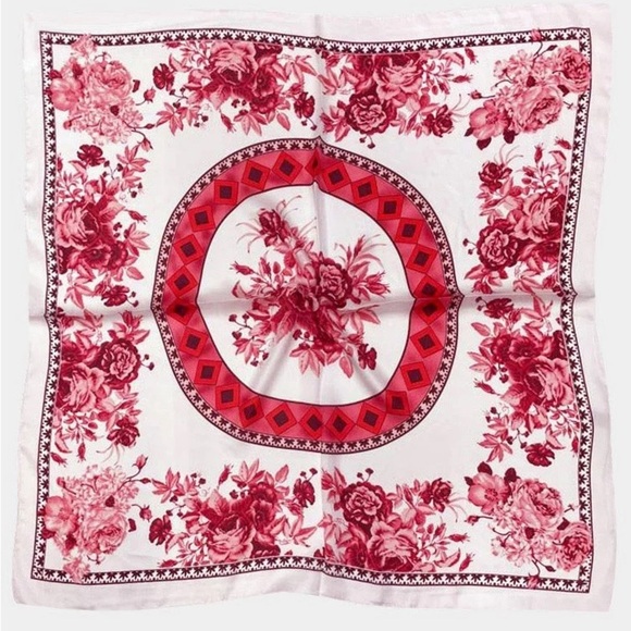 Accessories - Floral Silky Scarf